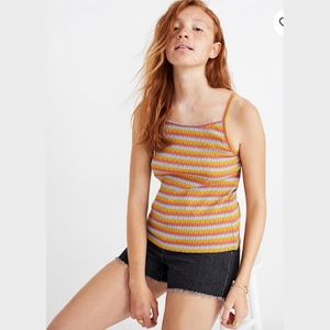 Madewell 90's Tie-Back Ribbed Tank Top